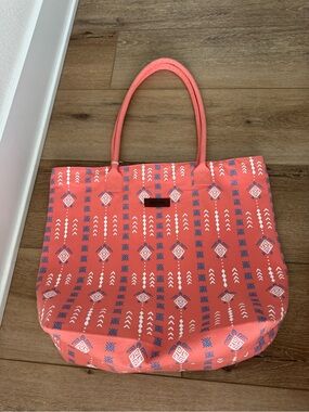 Sand Cloud Diamond Mudcloth Everyday Tote Burnt Coral New with Tags